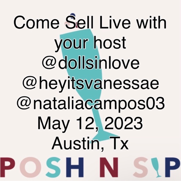 POSH N SIP CUSTOM TSHIRT 1PC MESSAGE FOR BUNDLES PFF POSH EVENT - Picture 5 of 13